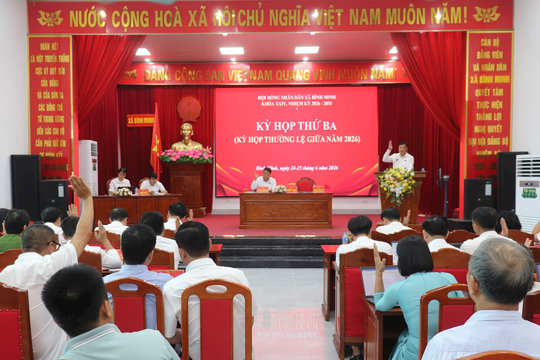 Thông qua 5 Nghị quyết quan trọng tại Kỳ họp thứ Ba HĐND xã Bình Minh