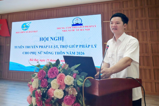 Xã Bất Bạt: Đẩy mạnh tuyên truyền pháp luật, trợ giúp pháp lý cho phụ nữ nông thôn