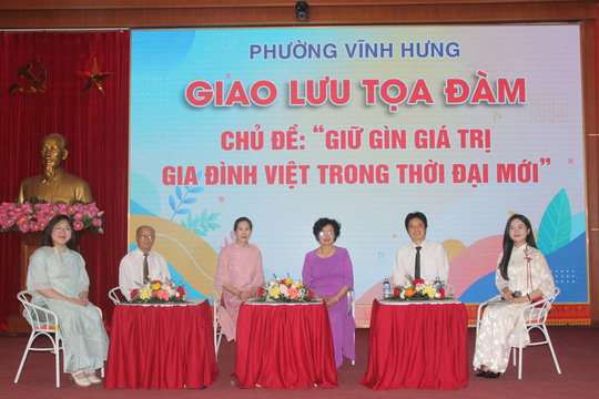 Phường Vĩnh Hưng tuyên dương 61 gia đình tiêu biểu
