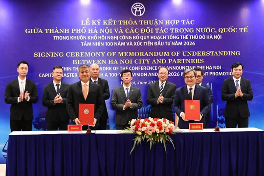 Hà Nội ký 18 biên bản ghi nhớ hợp tác về khoa học công nghệ, đổi mới sáng tạo và chuyển đổi số