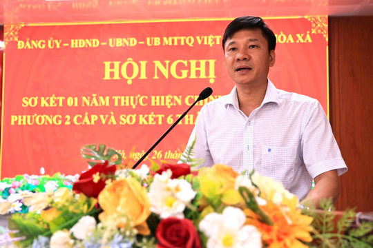 Một năm vận hành chính quyền địa phương hai cấp: Hòa Xá chuyển mạnh sang tư duy kiến tạo phát triển