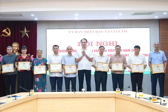 Xã Gia Lâm tuyên dương 36 gia đình văn hóa tiêu biểu