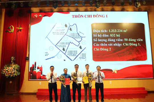 Xã Quang Minh công bố các quyết định sắp xếp thôn, kiện toàn nhân sự cơ sở
