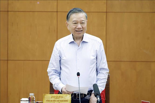 Tổng Bí thư, Chủ tịch nước Tô Lâm: Tạo nền căn bản để chuyển từ ứng phó thiên tai sang quản trị rủi ro thiên tai