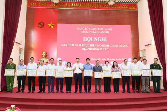 Xã Quảng Bị: Một năm thực hiện chính quyền địa phương hai cấp, chất lượng phục vụ người dân được nâng cao