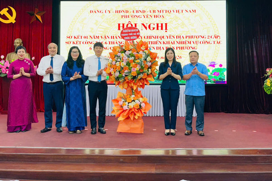 Phường Yên Hòa sơ kết 1 năm vận hành mô hình chính quyền địa phương hai cấp