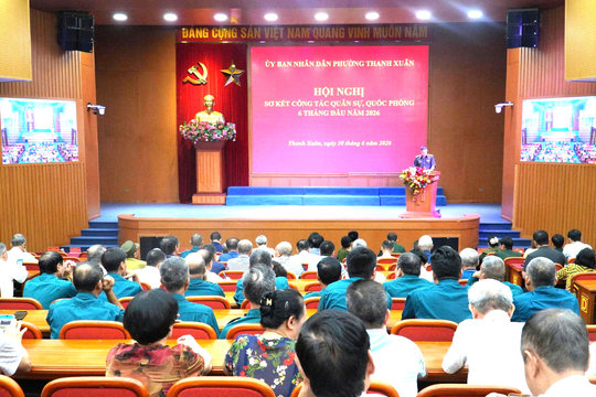Phường Thanh Xuân hoàn thành tốt nhiệm vụ quân sự, quốc phòng 6 tháng đầu năm