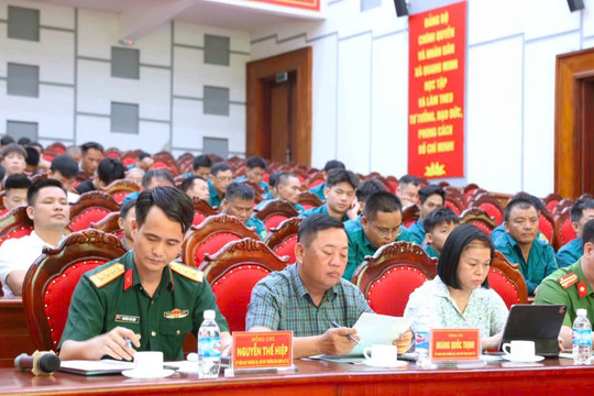 Xã Quang Minh sơ kết công tác quân sự, quốc phòng địa phương 6 tháng đầu năm 2026