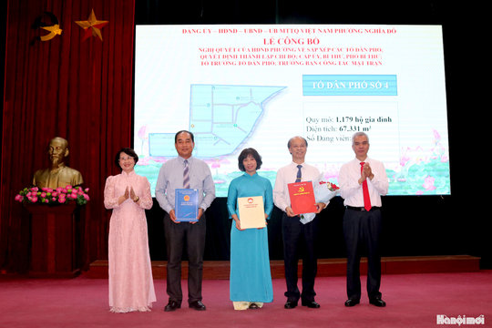 Phường Nghĩa Đô hoàn tất sắp xếp tổ dân phố, nâng cao hiệu quả hoạt động ở cơ sở