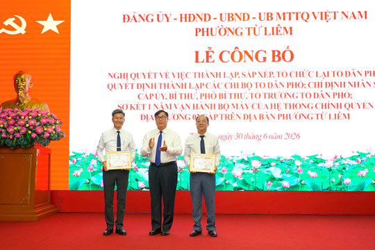 Phường Từ Liêm: Hiệu quả phục vụ người dân là thước đo chất lượng bộ máy sau sắp xếp