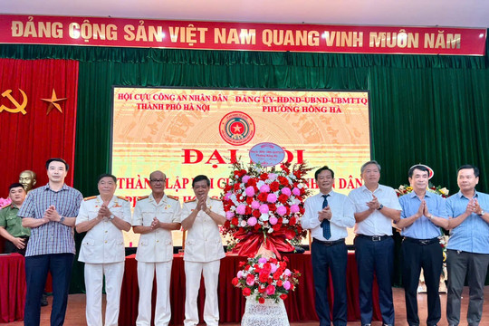 Phường Hồng Hà thành lập Hội Cựu Công an nhân dân phường nhiệm kỳ 2026-2031