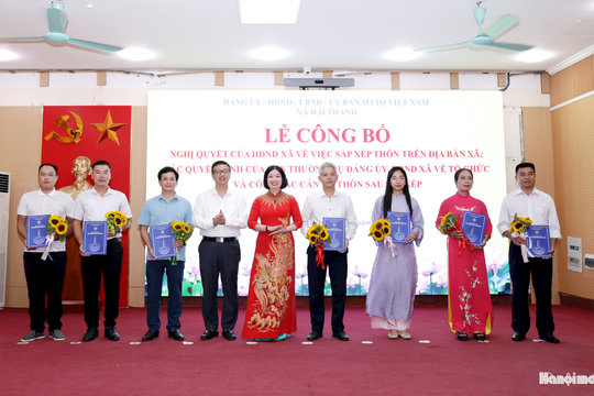 Xã Đại Thanh giảm còn 19 thôn từ ngày 1-7