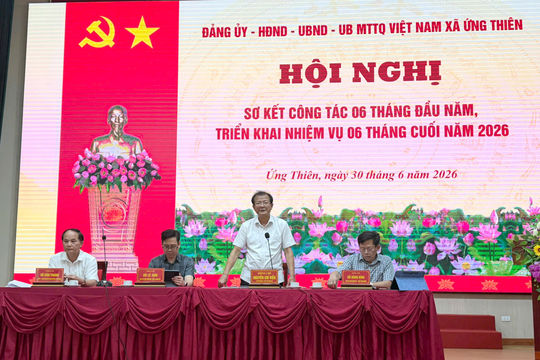 Xã Ứng Thiên: Quyết liệt tháo gỡ vướng mắc mặt bằng, đưa chính sách an sinh mới vào cuộc sống