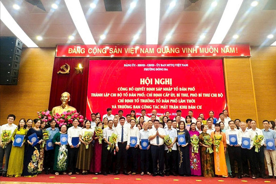 Đống Đa thành lập 23 chi bộ, tổ dân phố sau sắp xếp