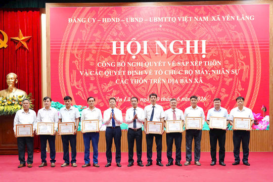 Xã Yên Lãng sắp xếp, sáp nhập còn 17 thôn