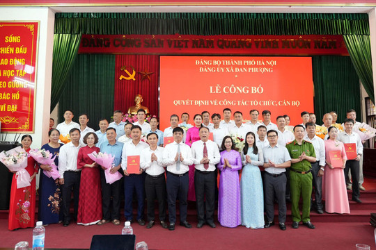 Xã Đan Phượng hoàn thành sắp xếp, kiện toàn lãnh đạo chủ chốt các thôn