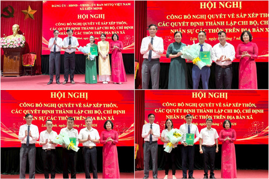 Xã Liên Minh kiện toàn tổ chức tại 12 thôn mới sau sắp xếp