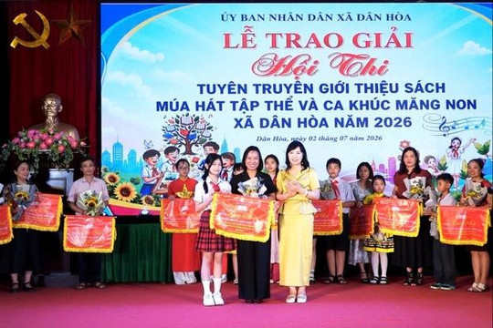 Thiếu nhi Dân Hòa tự hào truyền thống, lan tỏa tình yêu sách