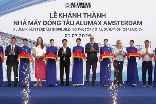 Khánh thành Nhà máy đóng tàu Alumax Amsterdam tại Việt Nam