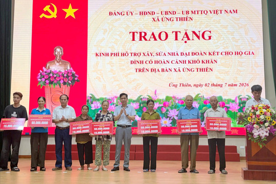 Xã Ứng Thiên phát huy vai trò Mặt trận sau sắp xếp đơn vị hành chính