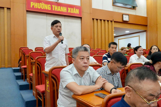 HĐND phường Thanh Xuân tiếp xúc cử tri sau kỳ họp thứ 3