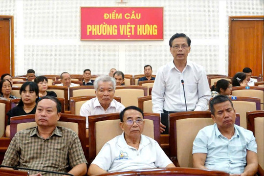 Cử tri Việt Hưng kiến nghị nhiều vấn đề dân sinh trước kỳ họp HĐND phường