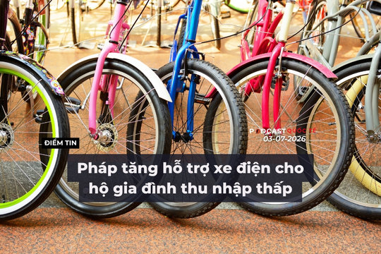 [Podcast] Tin tức thế giới ngày 3-7: Pháp tăng hỗ trợ xe điện cho hộ gia đình thu nhập thấp