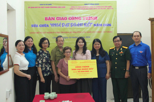 Phường Cầu Giấy bàn giao nhà đại đoàn kết năm 2026
