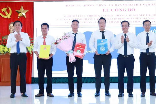 Xã Suối Hai hoàn thành sắp xếp, kiện toàn lãnh đạo chủ chốt các thôn