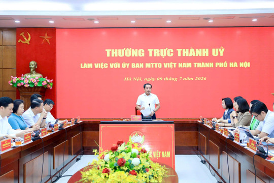 Bí thư Thành ủy Hà Nội Trần Đức Thắng: Xây dựng hệ thống Mặt trận Thủ đô thực sự vững mạnh, gần dân, sát dân, vì nhân dân