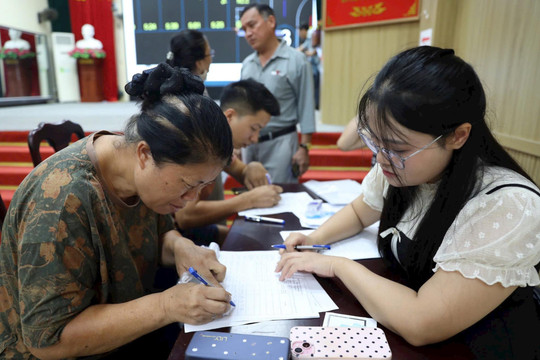 Xã Sơn Đồng giao đất tái định cư trên sơ đồ cho 71 hộ dân