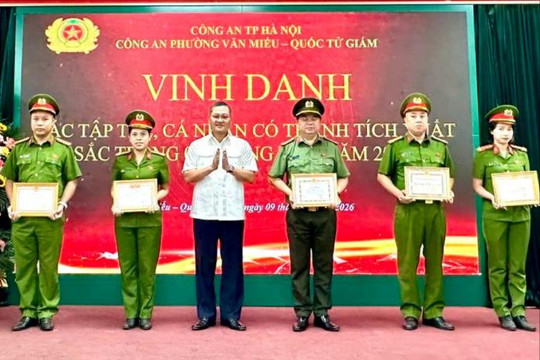 Công an phường Văn Miếu - Quốc Tử Giám giữ vững an ninh, trật tự từ cơ sở