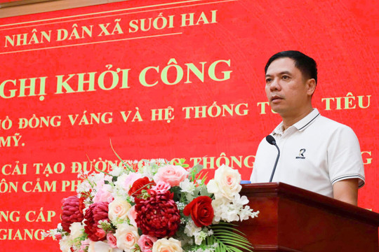 Xã Suối Hai đồng loạt triển khai 4 dự án hạ tầng hơn 110 tỷ đồng