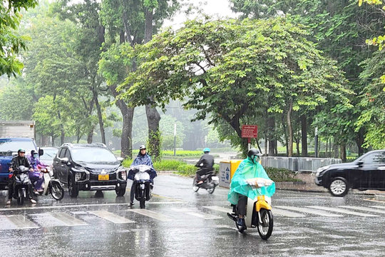 Từ ngày 12 đến 20-7, Bắc Bộ tiếp tục mưa rào, dông diện rộng