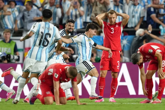 Vượt ải Thụy Sỹ , Argentina đại chiến Anh ở bán kết World Cup 2026