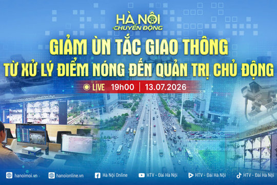 [TRỰC TIẾP] Hà Nội chuyển động: "Giảm ùn tắc giao thông - Từ xử lý điểm nóng đến quản trị chủ động"