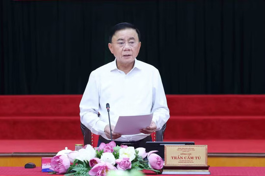 Thường trực Ban Bí thư Trần Cẩm Tú chủ trì Hội nghị giao ban quý II-2026