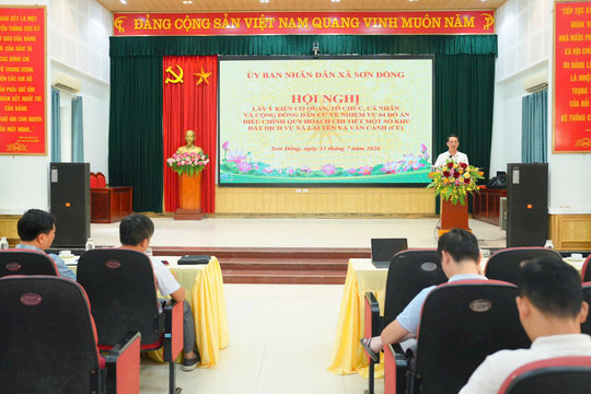 Xã Sơn Đồng lấy ý kiến điều chỉnh quy hoạch 4 khu đất dịch vụ