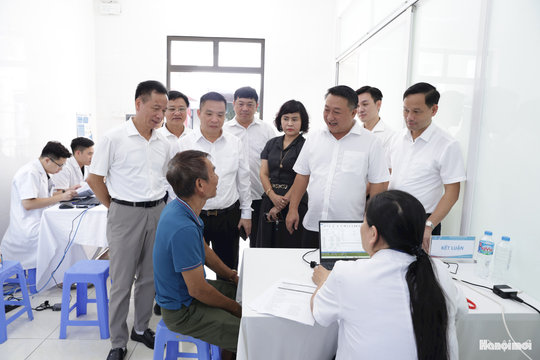 Xã Bình Minh tổ chức khám sức khỏe miễn phí cho người có công với cách mạng