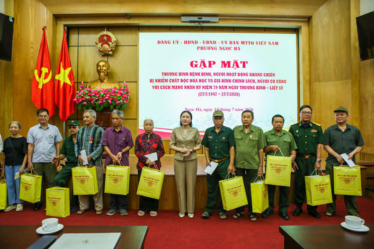 Phường Ngọc Hà tri ân người có công nhân Ngày Thương binh - Liệt sĩ