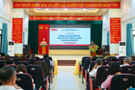 Xã Sơn Đồng bồi dưỡng kiến thức quốc phòng và an ninh cho đối tượng 4
