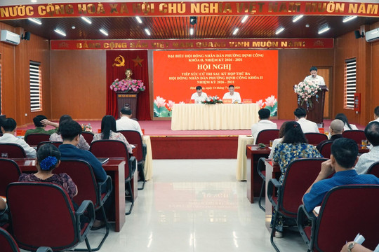 Phường Định Công tiếp tục tháo gỡ những vấn đề cử tri phản ánh
