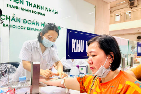 Phường Hoàng Mai tổ chức khám sức khỏe miễn phí cho người dân