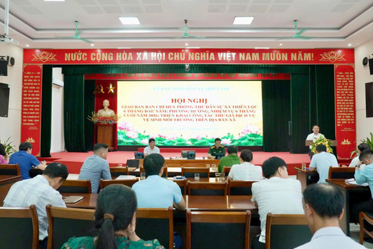 Thiên Lộc kiện toàn Ban Chỉ huy Phòng thủ dân sự, chủ động ứng phó thiên tai