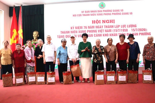 Hội Cựu TNXP phường Giảng Võ kỷ niệm 76 năm Ngày truyền thống