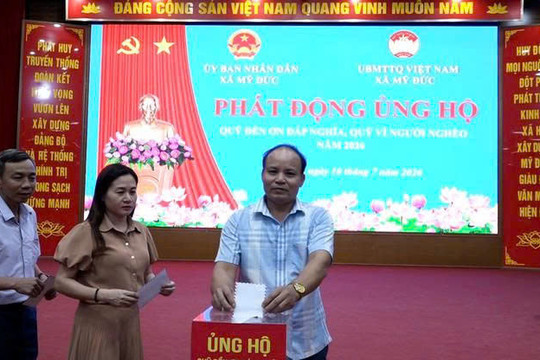 Xã Mỹ Đức: Chung tay thực hiện các chính sách an sinh xã hội