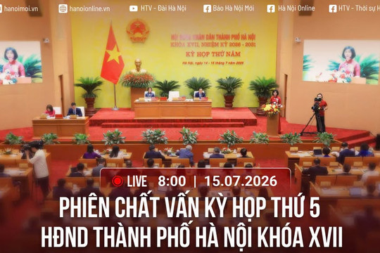 [TRỰC TIẾP] Phiên chất vấn Kỳ họp thứ năm HĐND thành phố Hà Nội khóa XVII