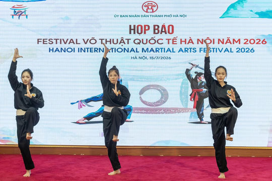 Festival Võ thuật Quốc tế Hà Nội 2026 lan tỏa tinh hoa võ Việt