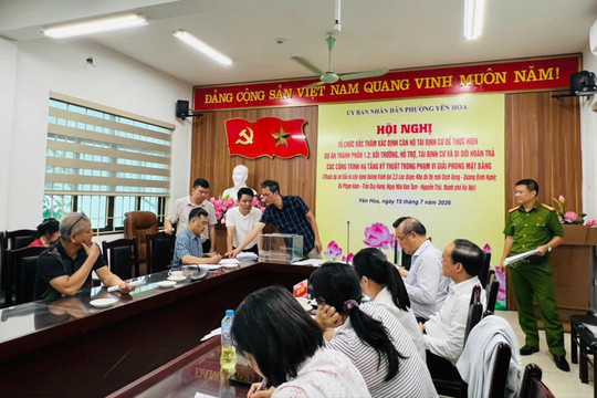 Phường Yên Hòa tổ chức bốc thăm căn hộ tái định cư