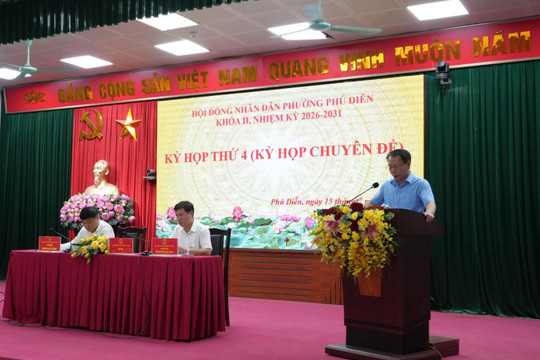 HĐND phường Phú Diễn điều chỉnh kế hoạch đầu tư công năm 2026